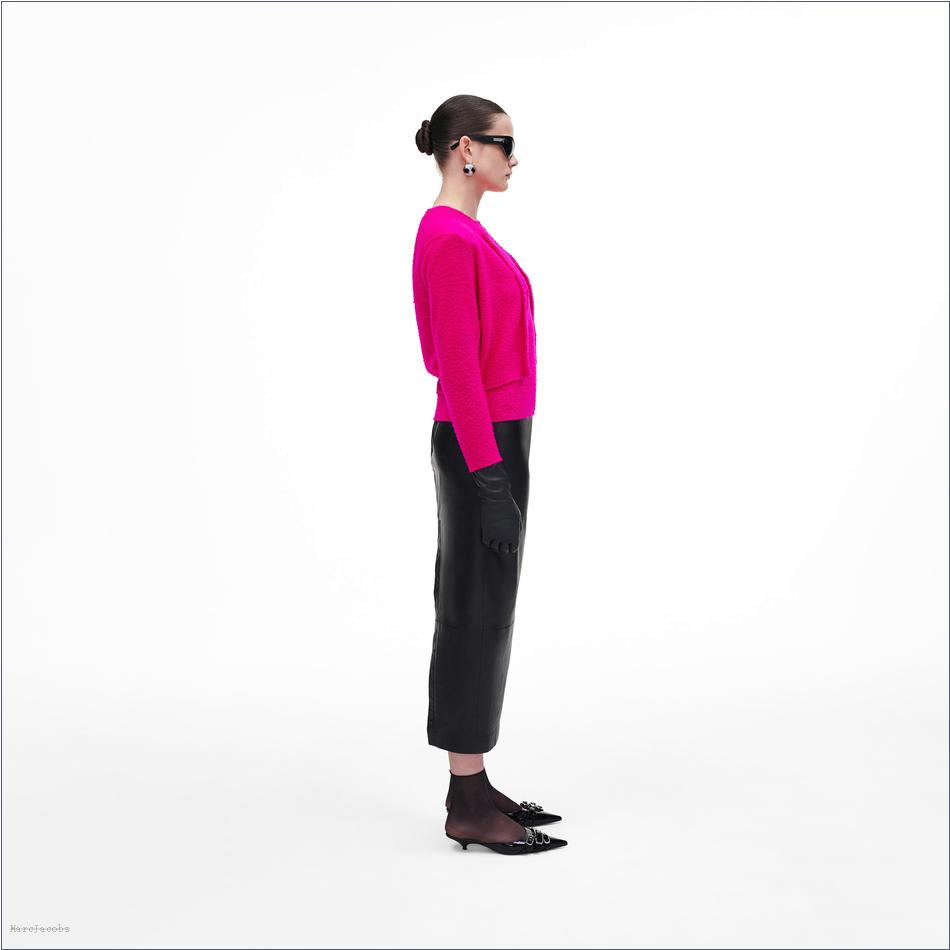  Marc Jacobs HOT PINK MARCDOWN/View All Marcdown/Pilled Hook and Eye Cardigan