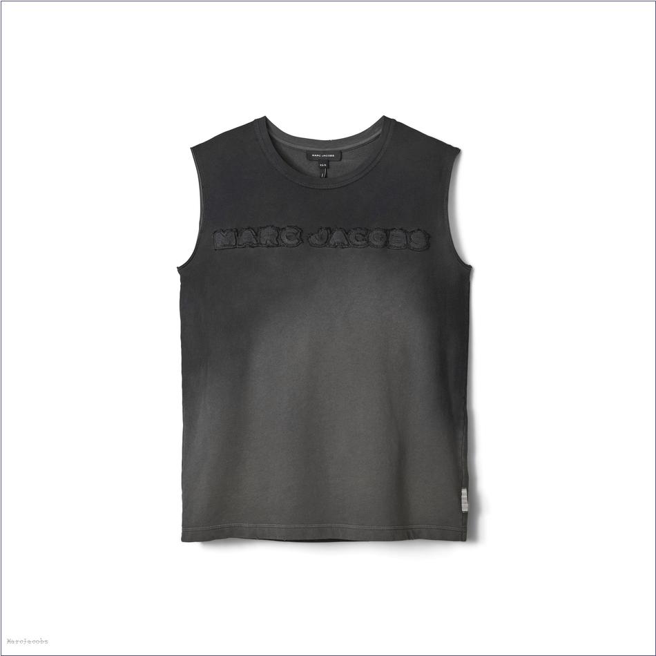  Marc Jacobs STEEL GREY MARCDOWN/View All Marcdown/Grunge Spray Muscle Tee