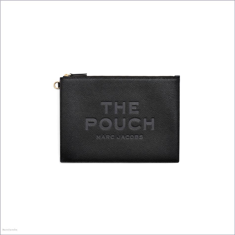  Marc Jacobs BLACK WALLETS/View All Wallets/The Leather Large Pouch