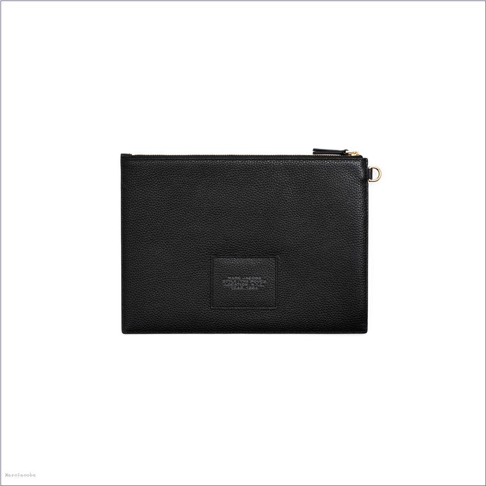  Marc Jacobs BLACK WALLETS/View All Wallets/The Leather Large Pouch