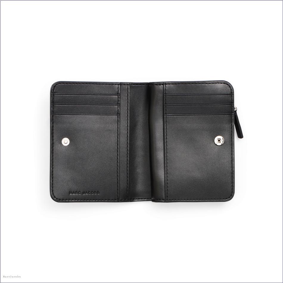  Marc Jacobs BLACK WALLETS/View All Wallets/The Covered J Marc Mini Compact Wallet