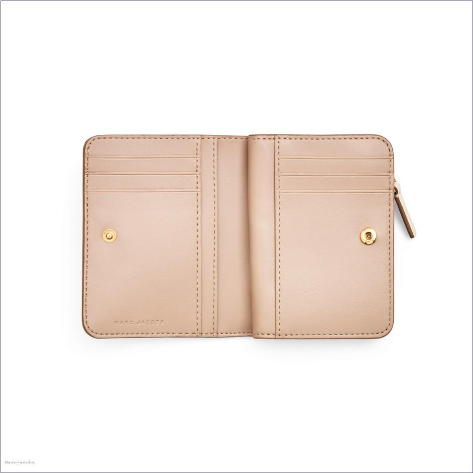  Marc Jacobs CLOUD WHITE WALLETS/View All Wallets/The Covered J Marc Mini Compact Wallet