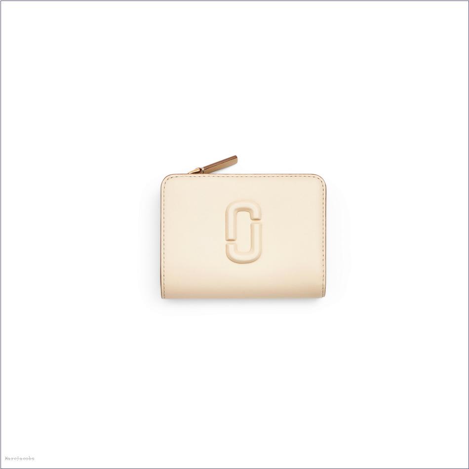  Marc Jacobs CLOUD WHITE WALLETS/View All Wallets/The Covered J Marc Mini Compact Wallet