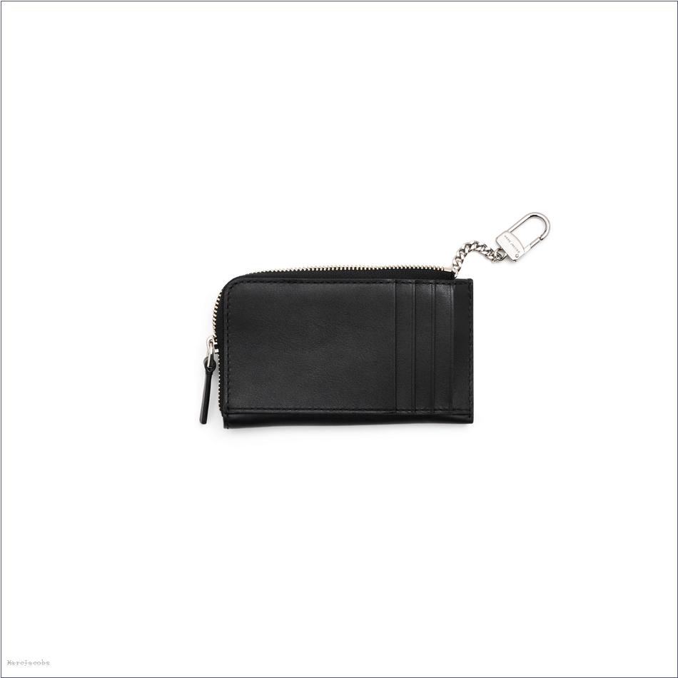  Marc Jacobs BLACK WALLETS/View All Wallets/The Covered J Marc Top Zip Multi Wallet