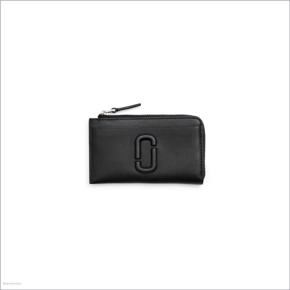  Marc Jacobs BLACK WALLETS/View All Wallets/The Covered J Marc Top Zip Multi Wallet