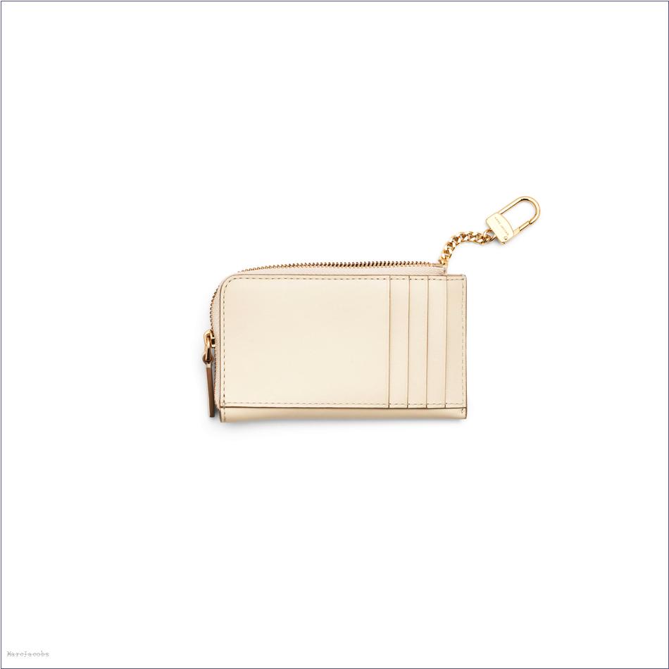  Marc Jacobs CLOUD WHITE WALLETS/View All Wallets/The Covered J Marc Top Zip Multi Wallet