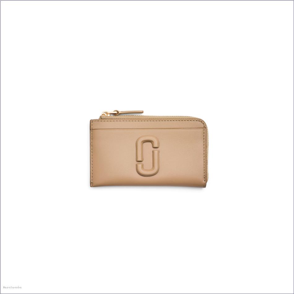  Marc Jacobs CAMEL WALLETS/View All Wallets/The Covered J Marc Top Zip Multi Wallet