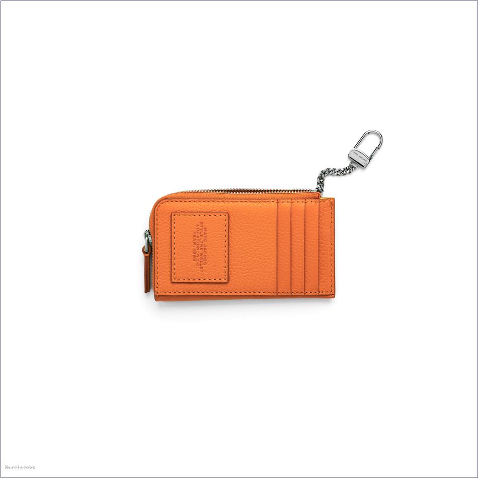  Marc Jacobs TANGERINE WALLETS/View All Wallets/The Leather Top Zip Multi Wallet