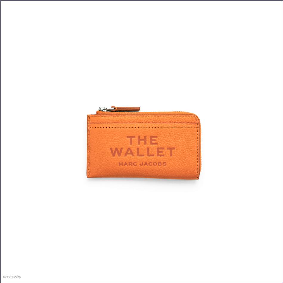  Marc Jacobs TANGERINE WALLETS/View All Wallets/The Leather Top Zip Multi Wallet