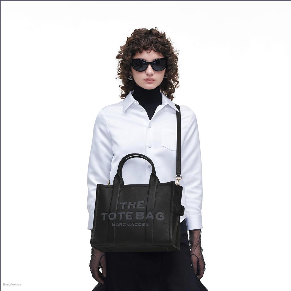  Marc Jacobs BLACK BAGS/The Tote Bag/The Leather Medium Tote Bag