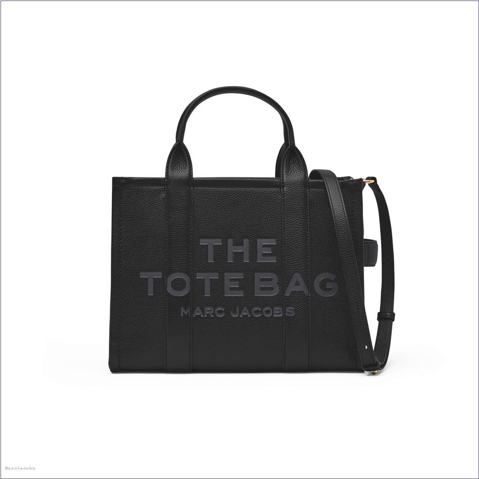  Marc Jacobs BLACK BAGS/The Tote Bag/The Leather Medium Tote Bag