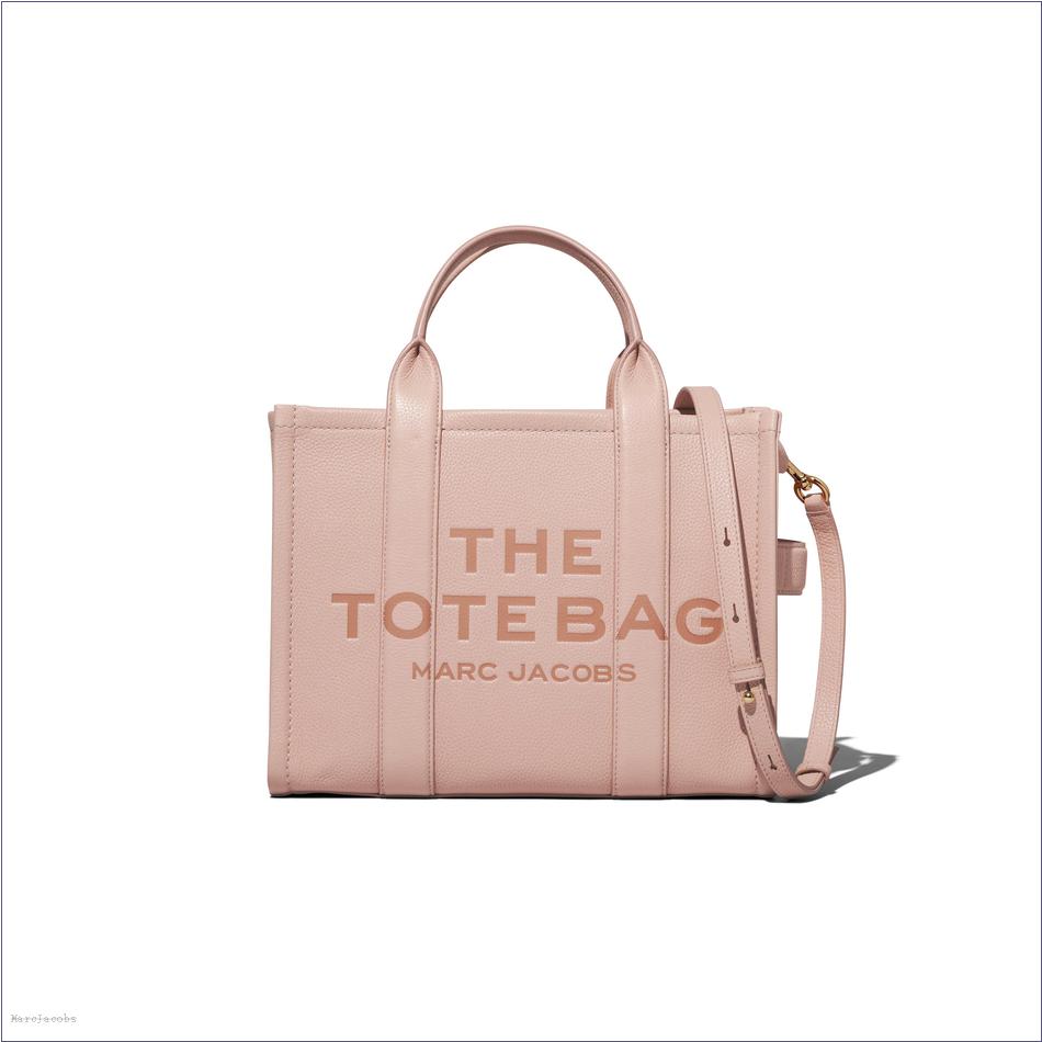  Marc Jacobs ROSE BAGS/The Tote Bag/The Leather Medium Tote Bag