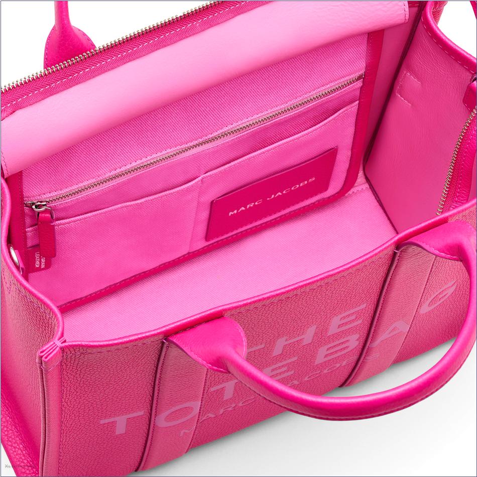  Marc Jacobs HOT PINK BAGS/The Tote Bag/The Leather Medium Tote Bag