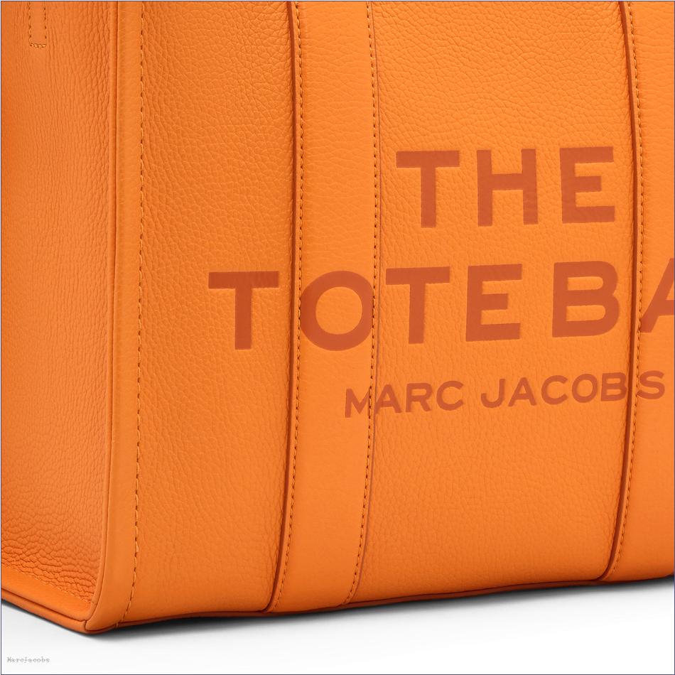  Marc Jacobs TANGERINE BAGS/The Tote Bag/The Leather Medium Tote Bag