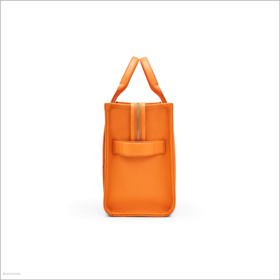  Marc Jacobs TANGERINE BAGS/The Tote Bag/The Leather Medium Tote Bag