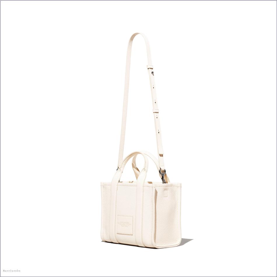  Marc Jacobs COTTON/SILVER BAGS/The Tote Bag/The Leather Small Tote Bag