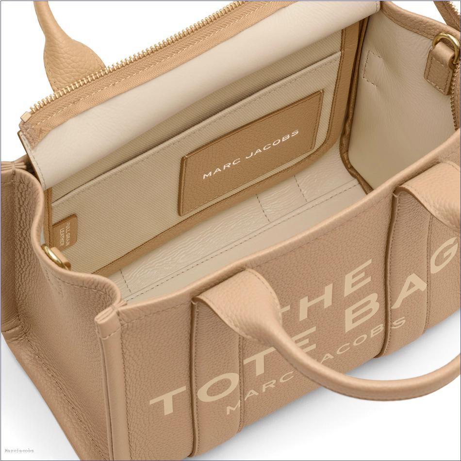  Marc Jacobs CAMEL BAGS/The Tote Bag/The Leather Small Tote Bag