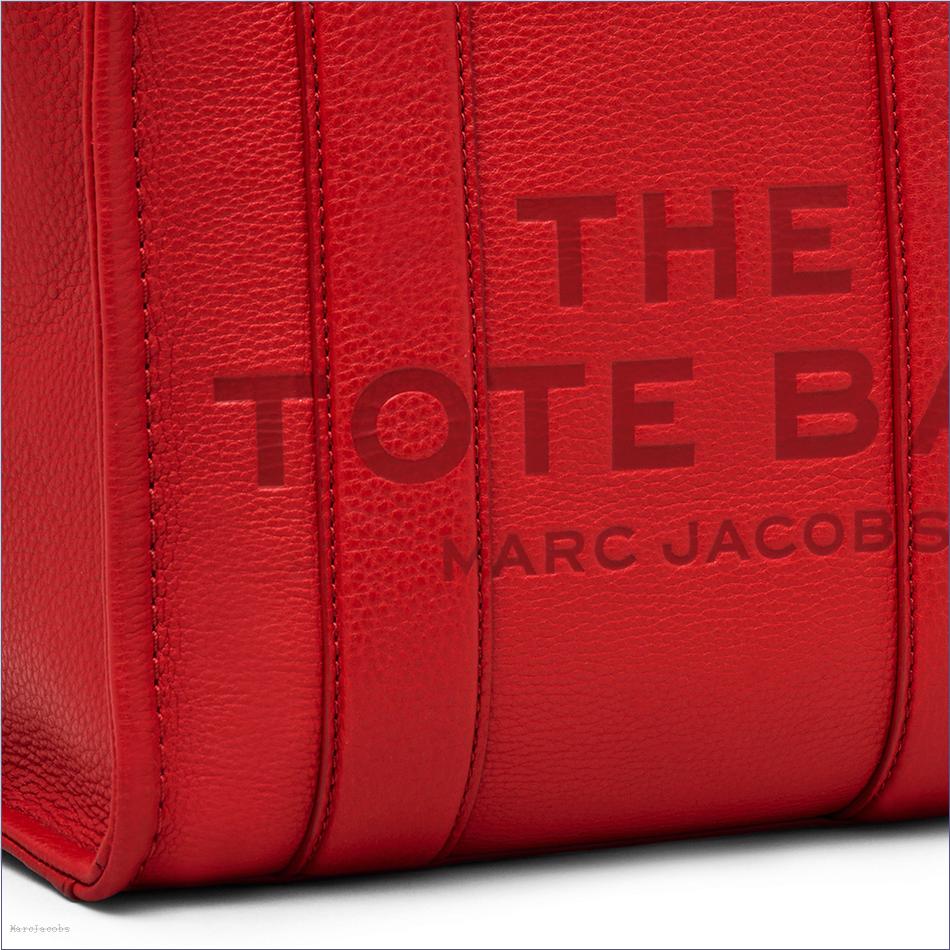  Marc Jacobs TRUE RED BAGS/The Tote Bag/The Leather Small Tote Bag