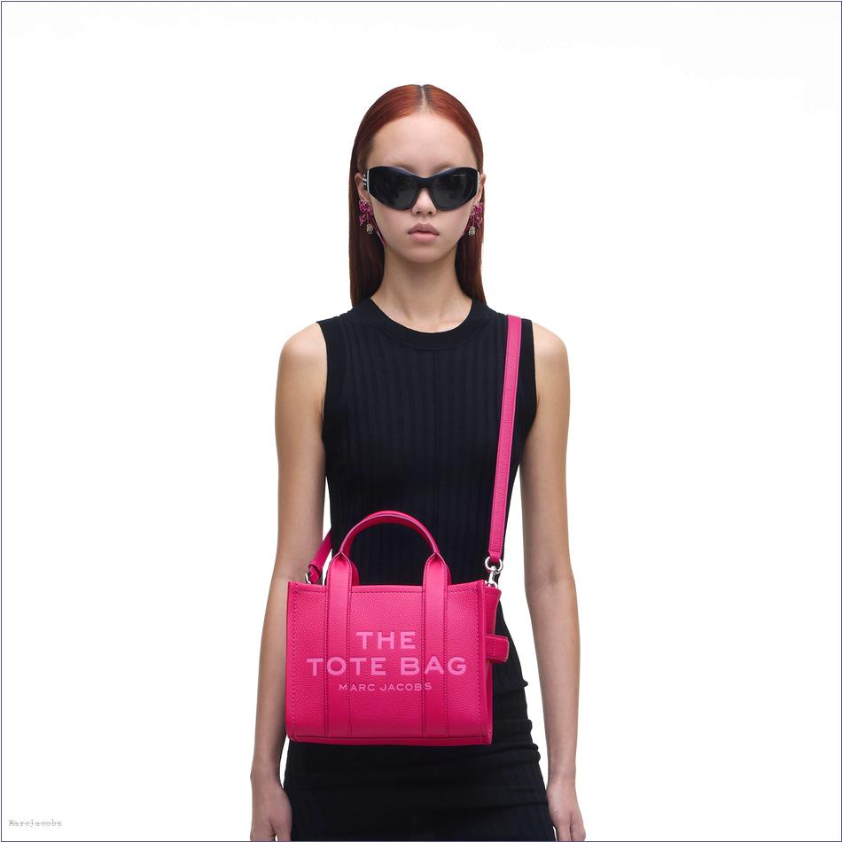  Marc Jacobs HOT PINK BAGS/The Tote Bag/The Leather Small Tote Bag