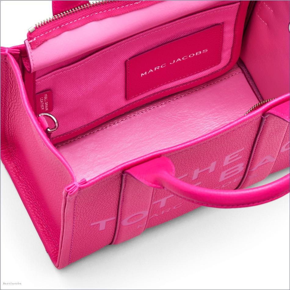  Marc Jacobs HOT PINK BAGS/The Tote Bag/The Leather Small Tote Bag