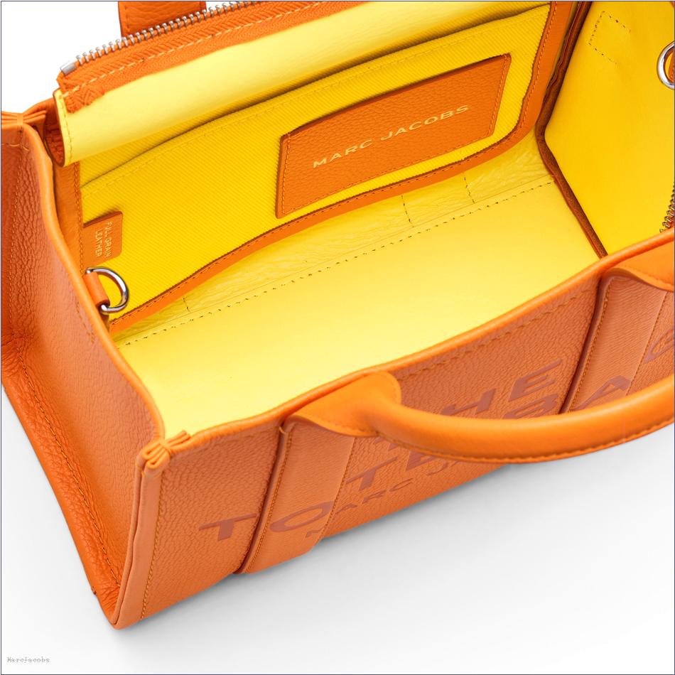  Marc Jacobs TANGERINE BAGS/The Tote Bag/The Leather Small Tote Bag