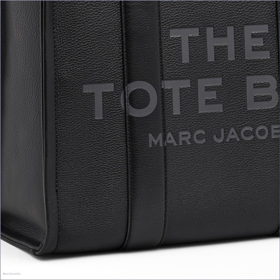  Marc Jacobs BLACK BAGS/The Tote Bag/The Leather Large Tote Bag