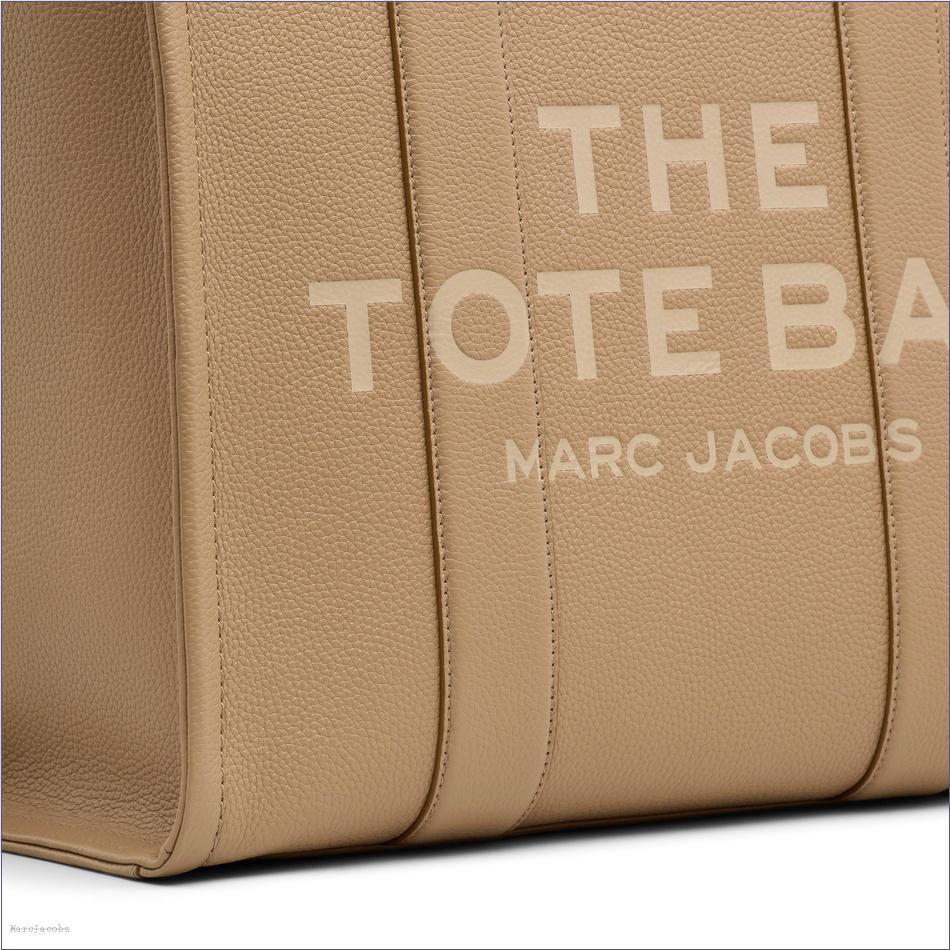  Marc Jacobs CAMEL BAGS/The Tote Bag/The Leather Large Tote Bag