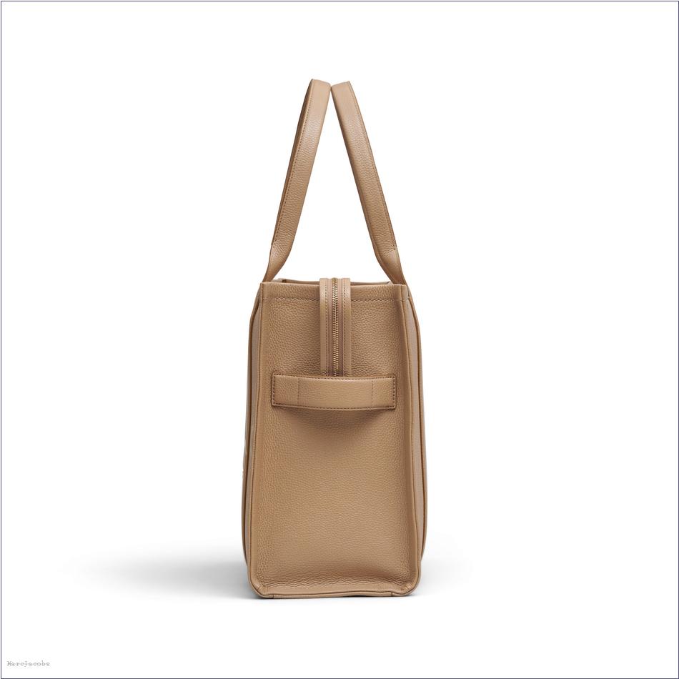  Marc Jacobs CAMEL BAGS/The Tote Bag/The Leather Large Tote Bag