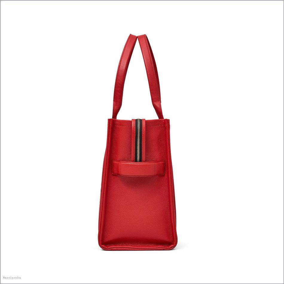  Marc Jacobs TRUE RED BAGS/The Tote Bag/The Leather Large Tote Bag