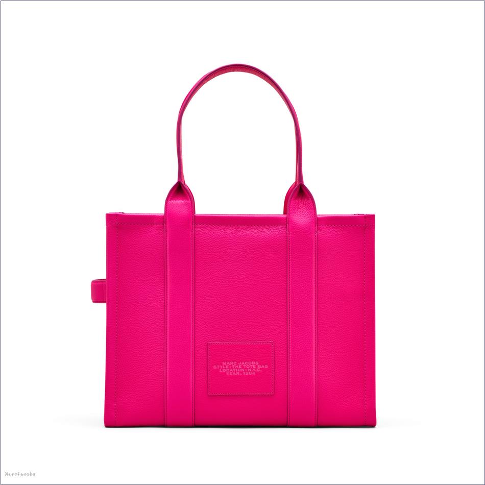  Marc Jacobs HOT PINK BAGS/The Tote Bag/The Leather Large Tote Bag