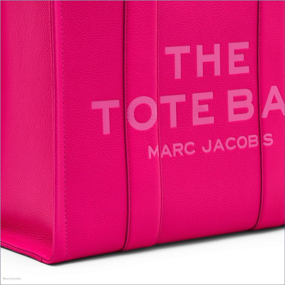  Marc Jacobs HOT PINK BAGS/The Tote Bag/The Leather Large Tote Bag