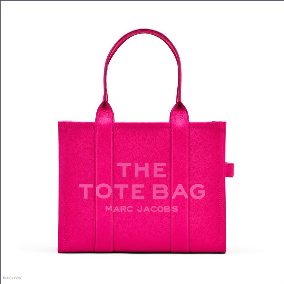  Marc Jacobs HOT PINK BAGS/The Tote Bag/The Leather Large Tote Bag