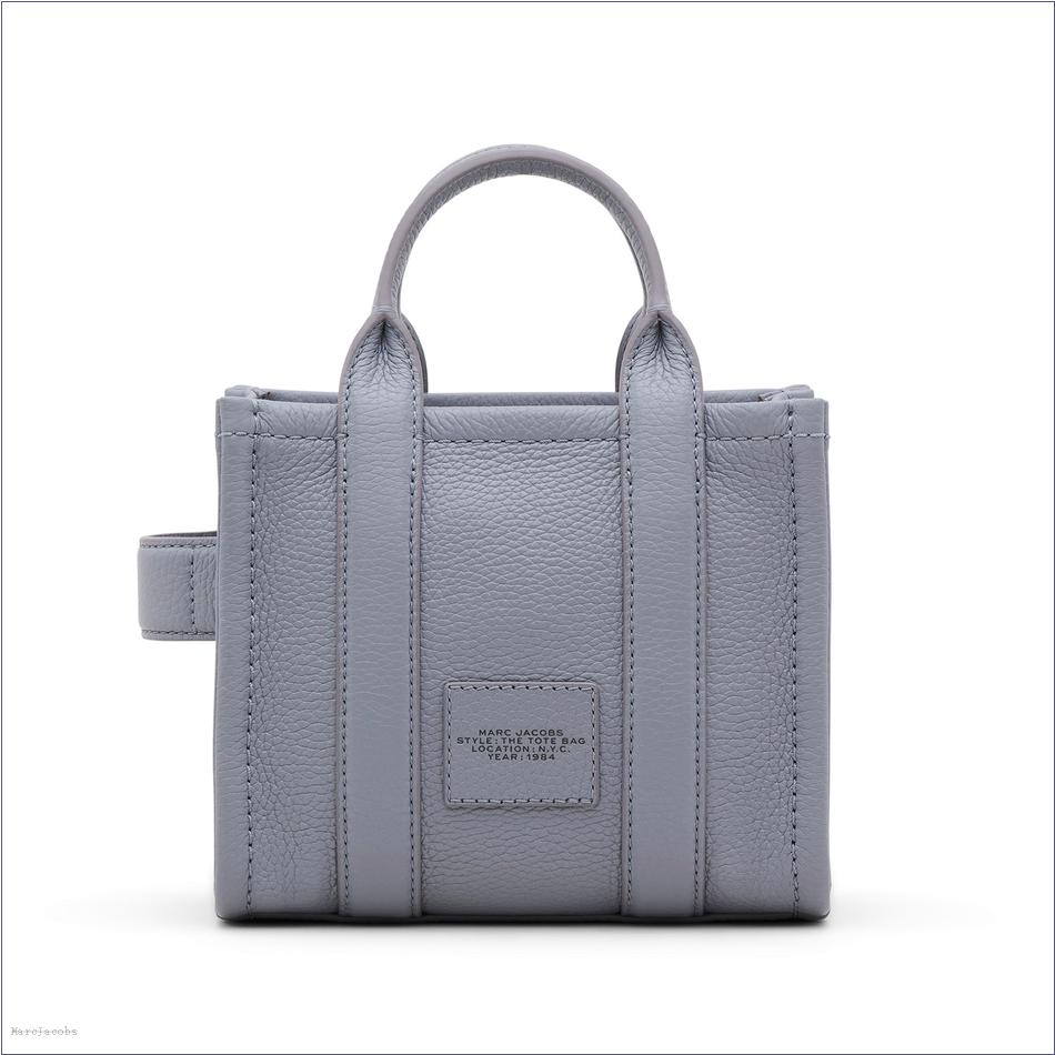  Marc Jacobs WOLF GREY The Leather Crossbody Tote Bag