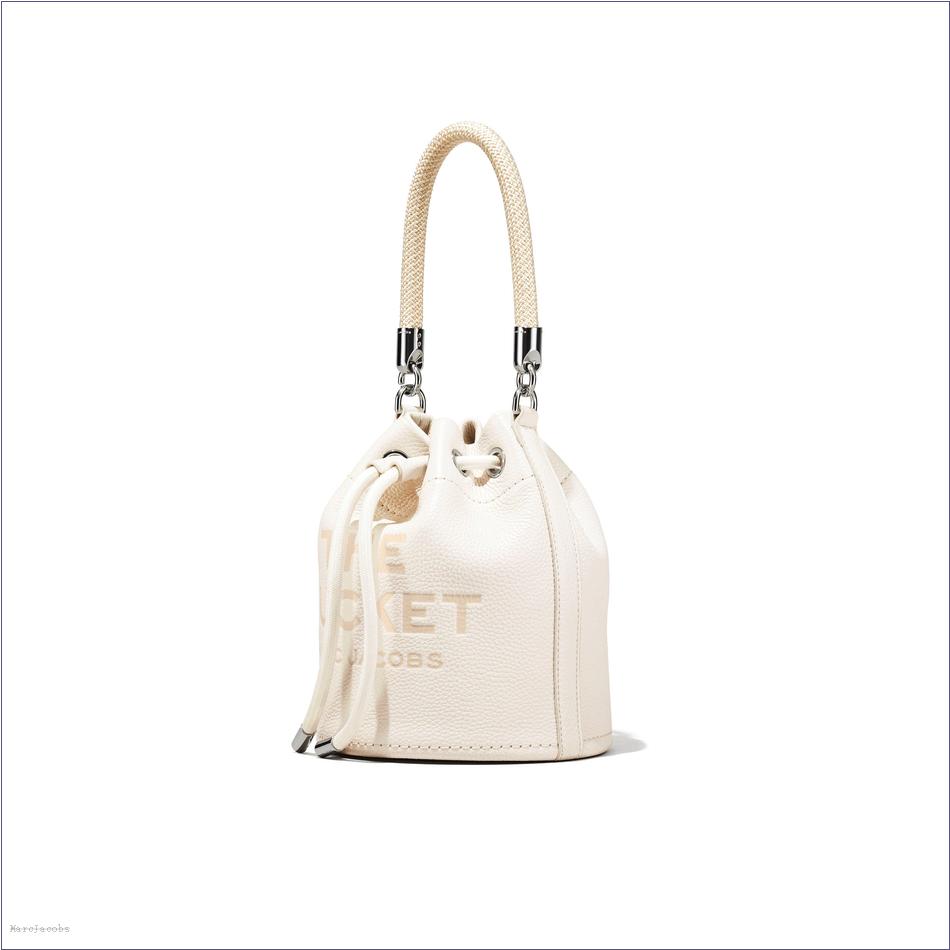  Marc Jacobs COTTON/SILVER BAGS/Bucket Bags/The Leather Bucket Bag