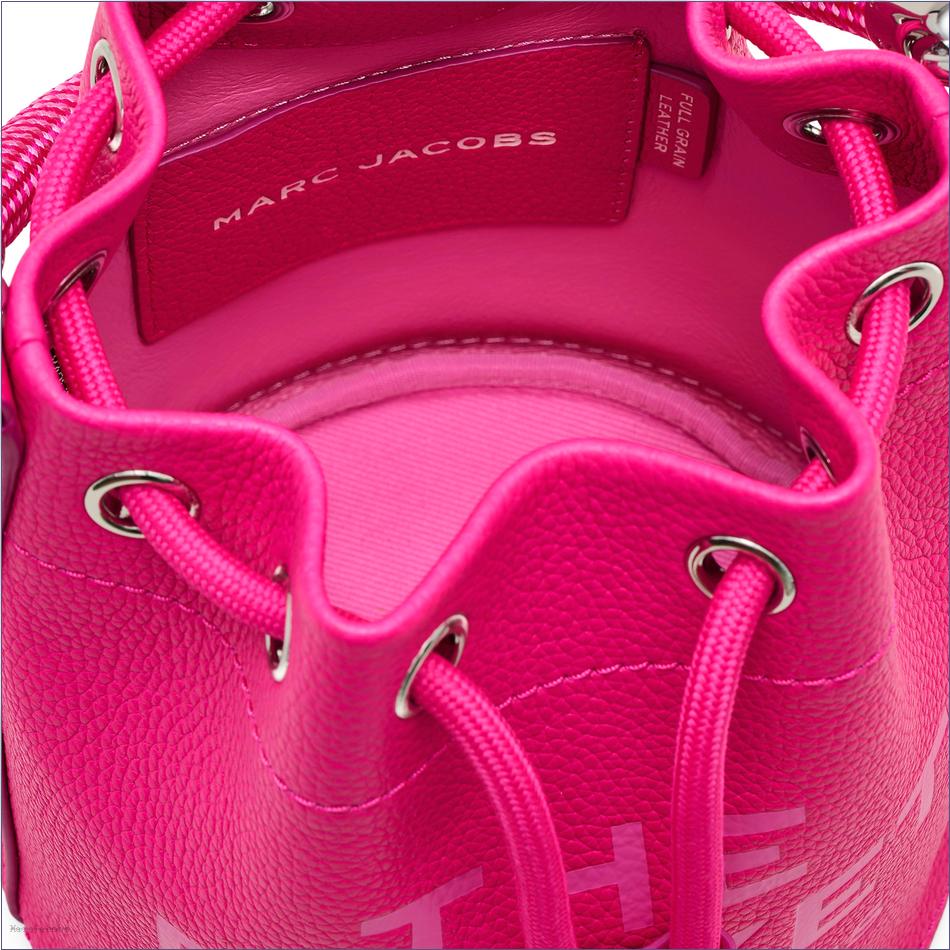  Marc Jacobs HOT PINK BAGS/Bucket Bags/The Leather Bucket Bag