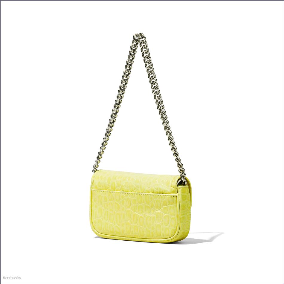  Marc Jacobs TENDER YELLOW MARCDOWN/View All Marcdown/The Croc-Embossed J Marc Mini Bag