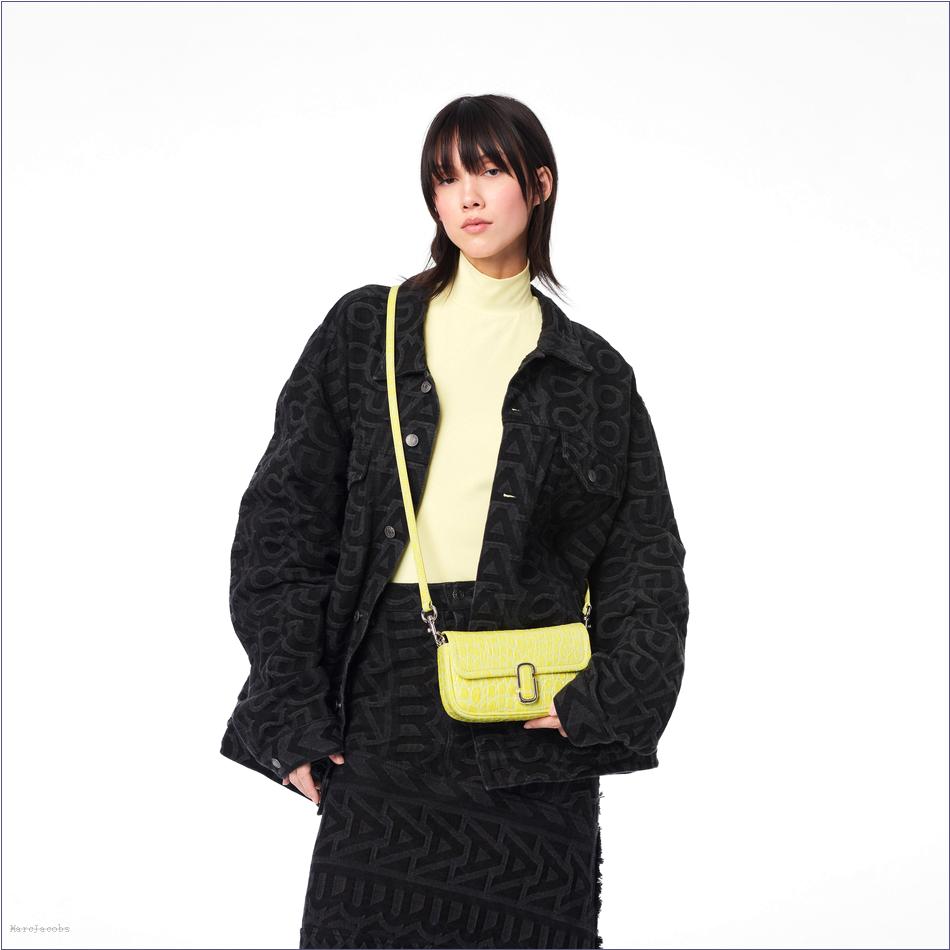  Marc Jacobs TENDER YELLOW MARCDOWN/View All Marcdown/The Croc-Embossed J Marc Mini Bag