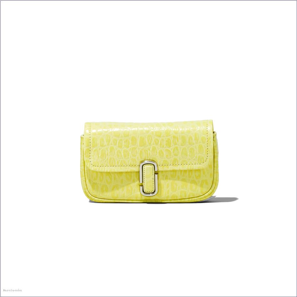  Marc Jacobs TENDER YELLOW MARCDOWN/View All Marcdown/The Croc-Embossed J Marc Mini Bag