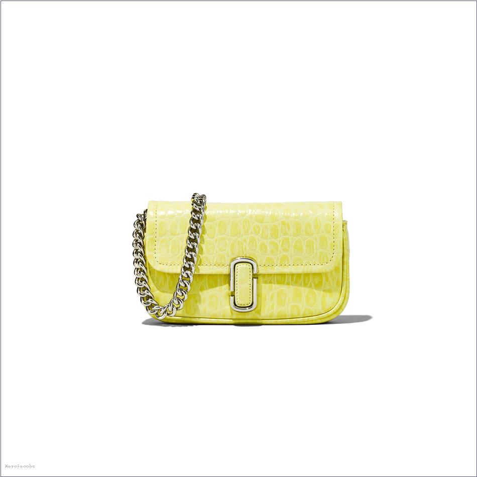  Marc Jacobs TENDER YELLOW MARCDOWN/View All Marcdown/The Croc-Embossed J Marc Mini Bag