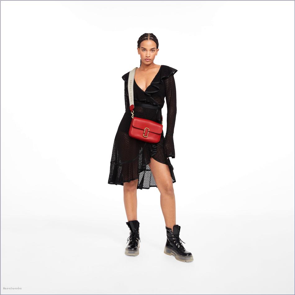  Marc Jacobs TRUE RED The J Marc Shoulder Bag