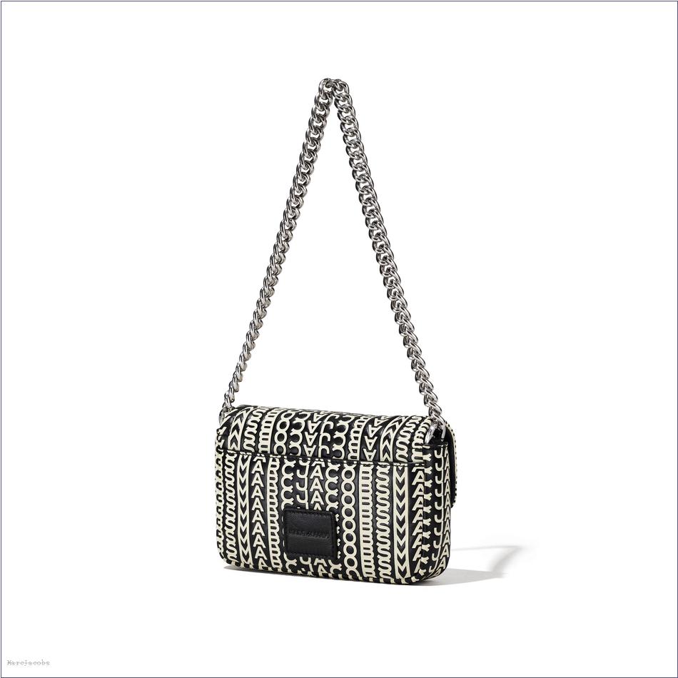  Marc Jacobs BLACK/WHITE MARCDOWN/View All Marcdown/The Monogram Leather J Marc Mini Bag