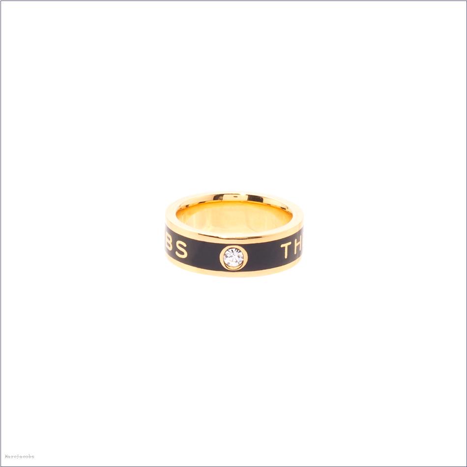  Marc Jacobs BLACK/GOLD Jewelry/View All Jewelry/The Medallion Ring