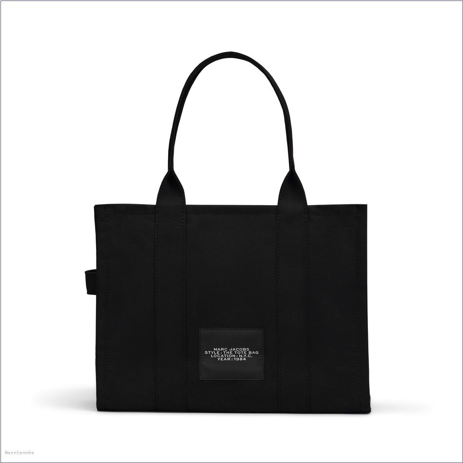  Marc Jacobs BLACK BAGS/The Tote Bag/The Canvas Large Tote Bag