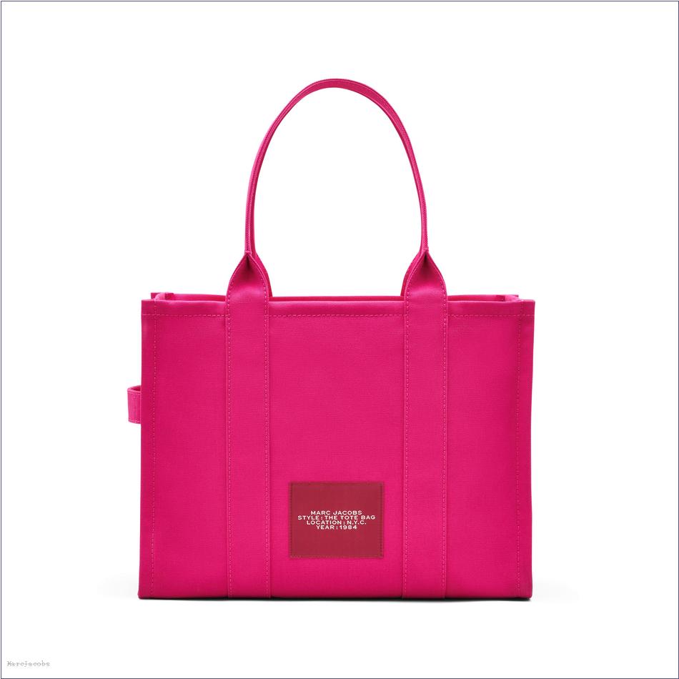  Marc Jacobs HOT PINK BAGS/The Tote Bag/The Canvas Large Tote Bag