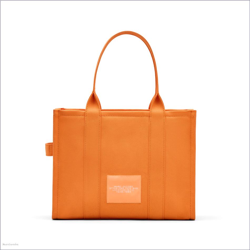  Marc Jacobs TANGERINE BAGS/The Canvas Tote Bag/The Canvas Large Tote Bag