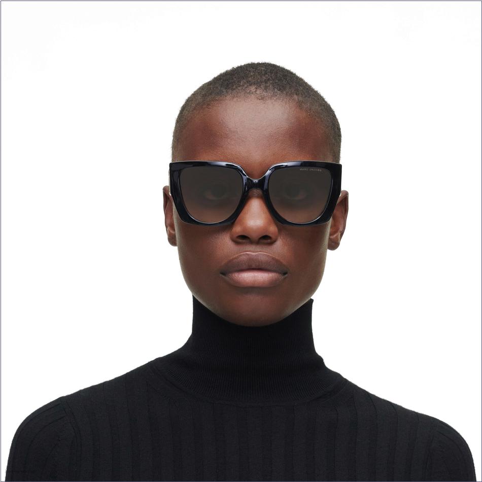  Marc Jacobs BLACK ACCESSORIES/Sunglasses/The J Marc Square Cutout Sunglasses