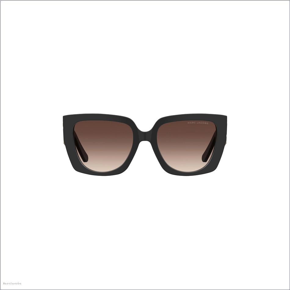  Marc Jacobs BLACK ACCESSORIES/Sunglasses/The J Marc Square Cutout Sunglasses