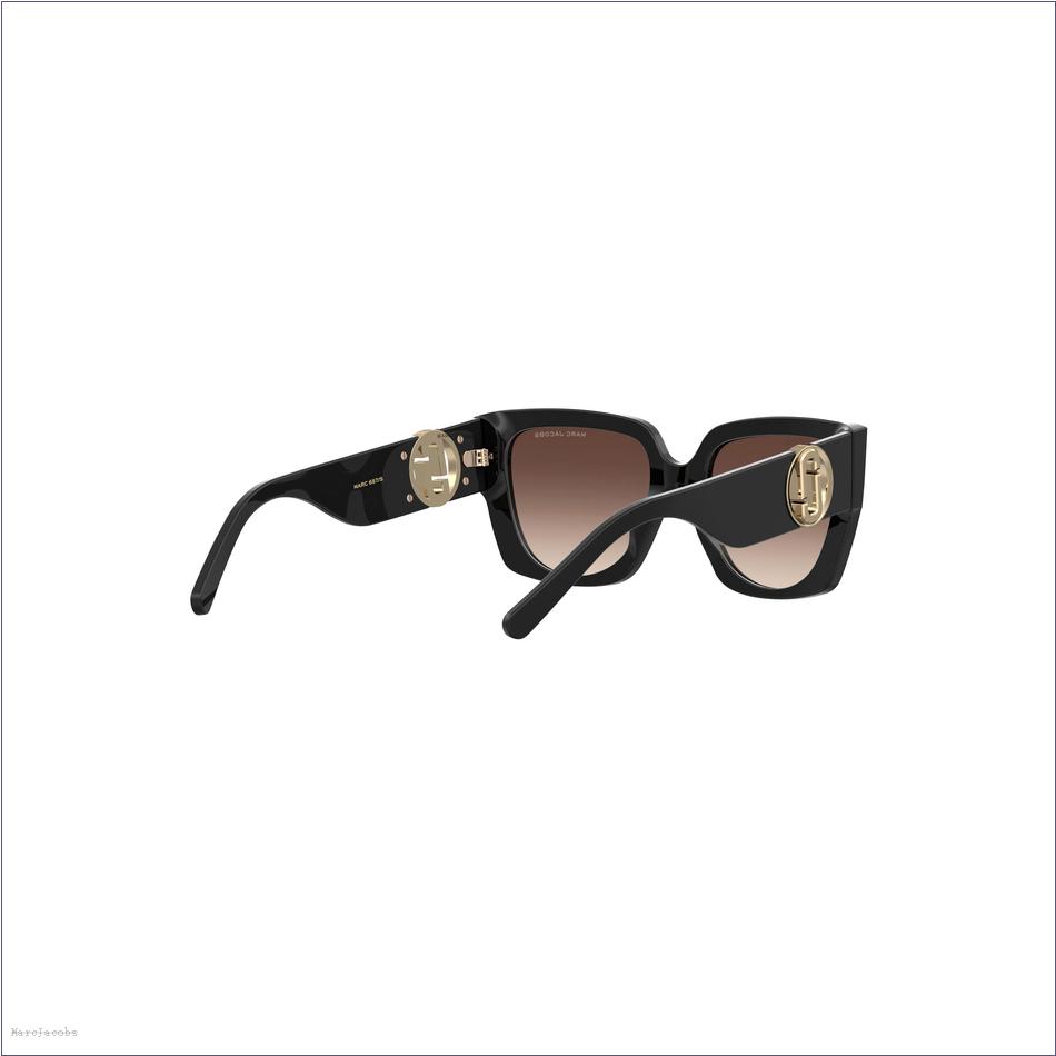  Marc Jacobs BLACK ACCESSORIES/Sunglasses/The J Marc Square Cutout Sunglasses