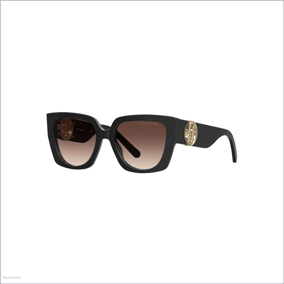  Marc Jacobs BLACK ACCESSORIES/Sunglasses/The J Marc Square Cutout Sunglasses