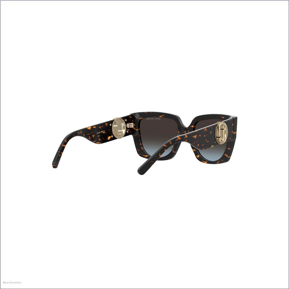  Marc Jacobs HAVANA ACCESSORIES/Sunglasses/The J Marc Square Cutout Sunglasses